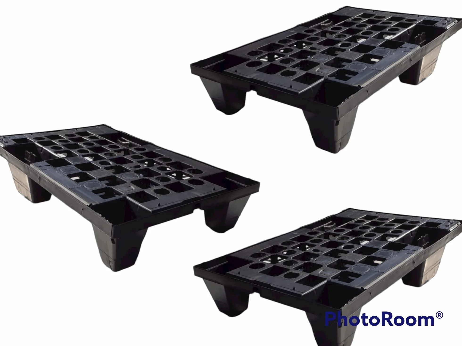 Colleoni.EU - Mini Pallet in Polipropilene - Bancale da Esterno e Interno Pedana Incastrabile e Inforcabile su 4 Lati Made in Italy ‎60x40x12 cm 1 Pezzo