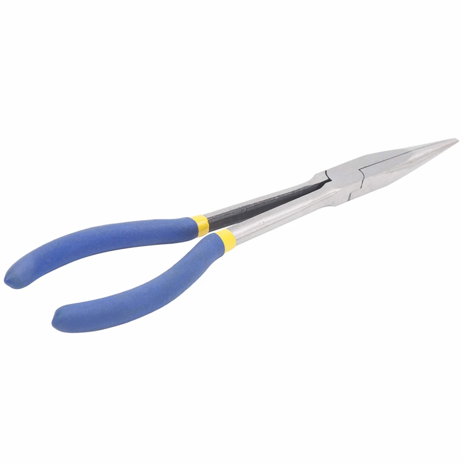 Pinza a Punta a Naso Lungo con Manico a Non Slip per la Riparazione - Kit Pinza a Naso Ad Ago in Acciaio