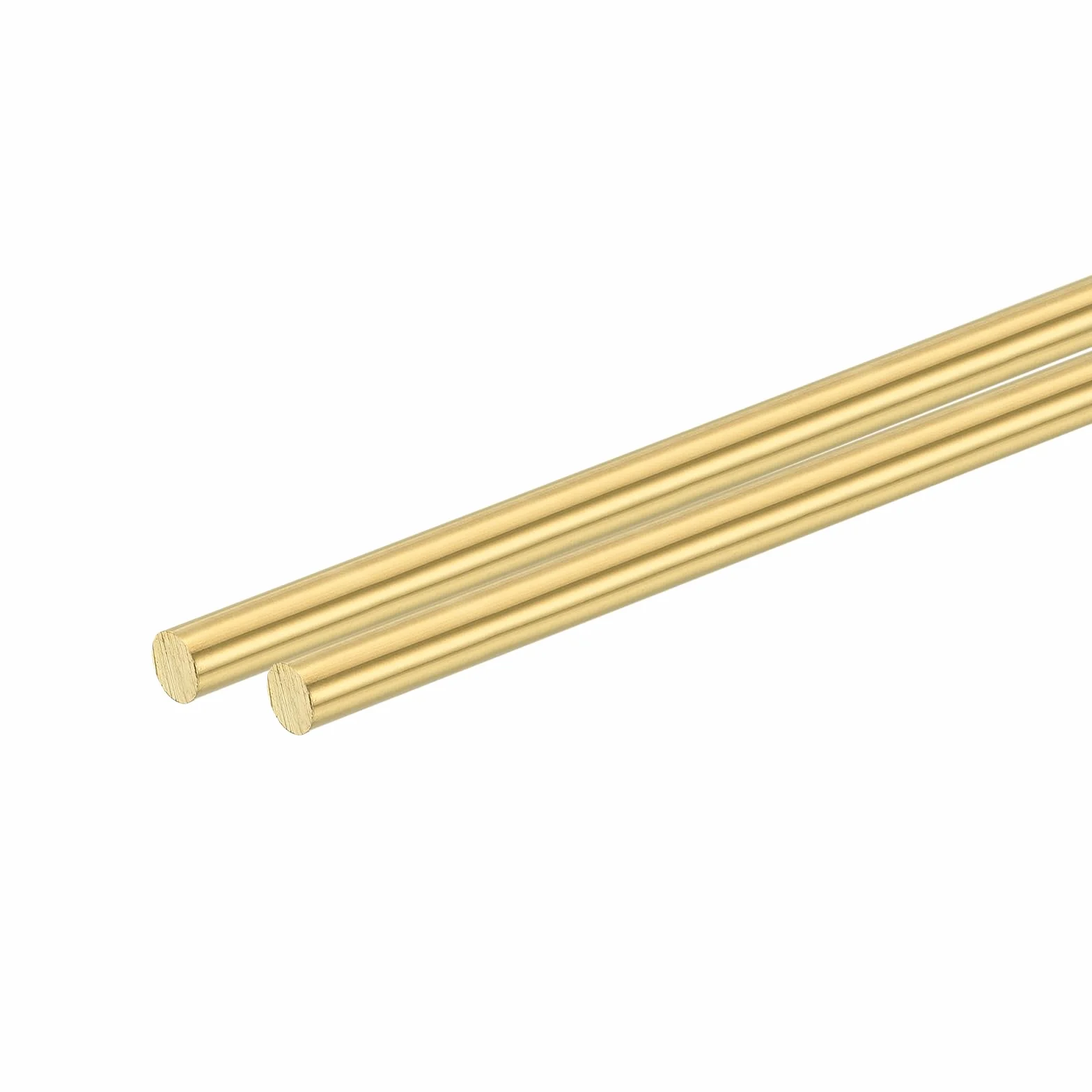 QUARKZMAN Barra Rotonda Piena in Ottone 1/4" (6,35mm) 12" (305mm) H62 per Tornio