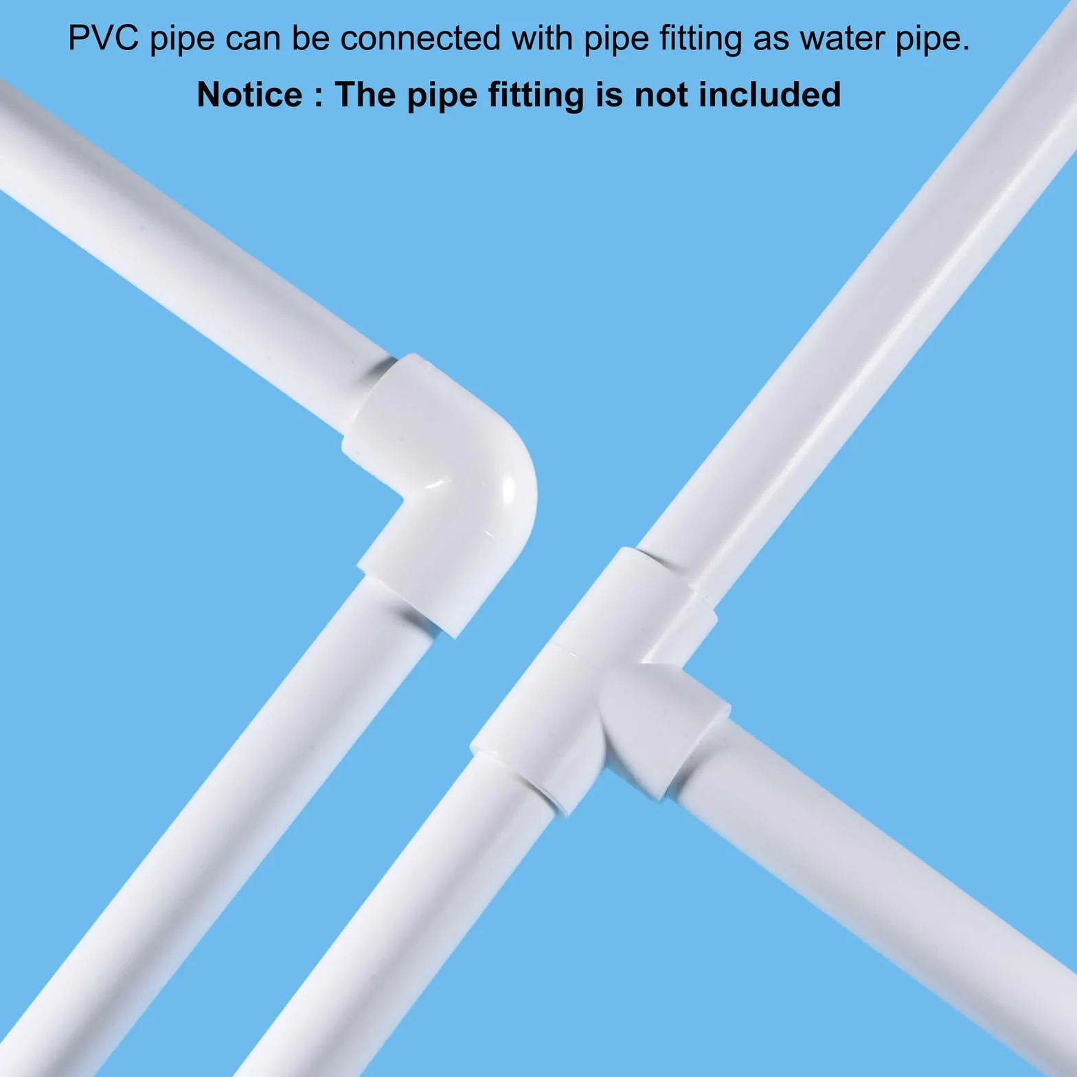 Tubo Rigido PVC Trasparente 43mm ID 50mm OD Alta Resistenza per Acquario Vasca Pesci Serra
