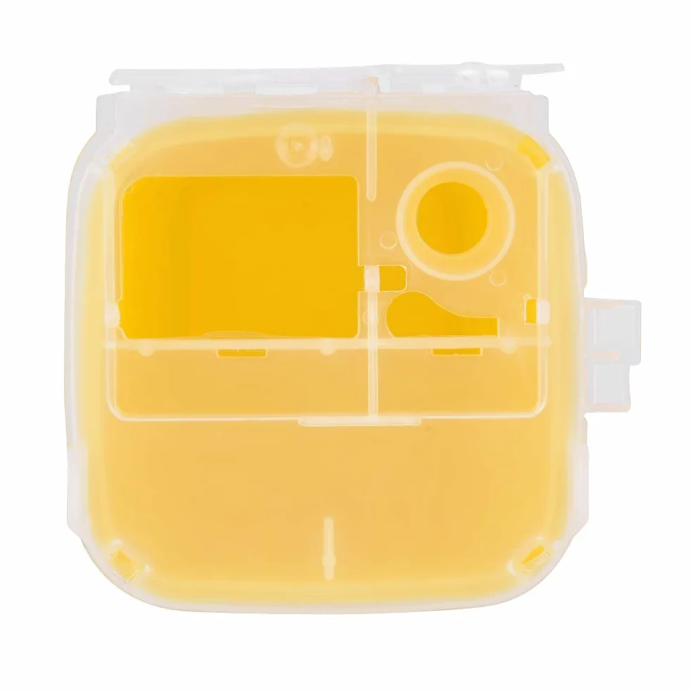 Nikou Contenitore per Rifiuti Taglienti 1 Litro, Sharps Container Smaltimento Plastica per Tatuaggi Giallo
