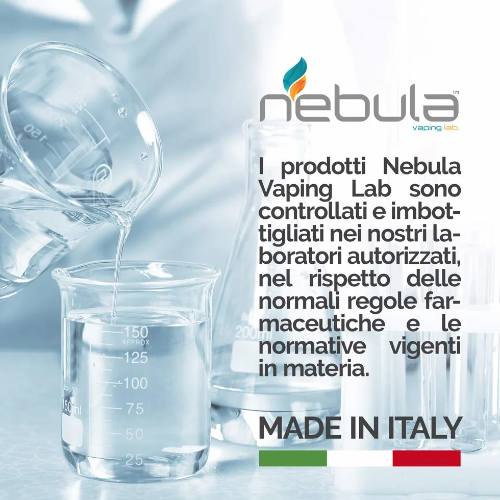 NEBULA KIT BASE NEUTRA 100 ML 50VG/50PG GLICOLE PROPILENICO GLICERINA VEGETALE