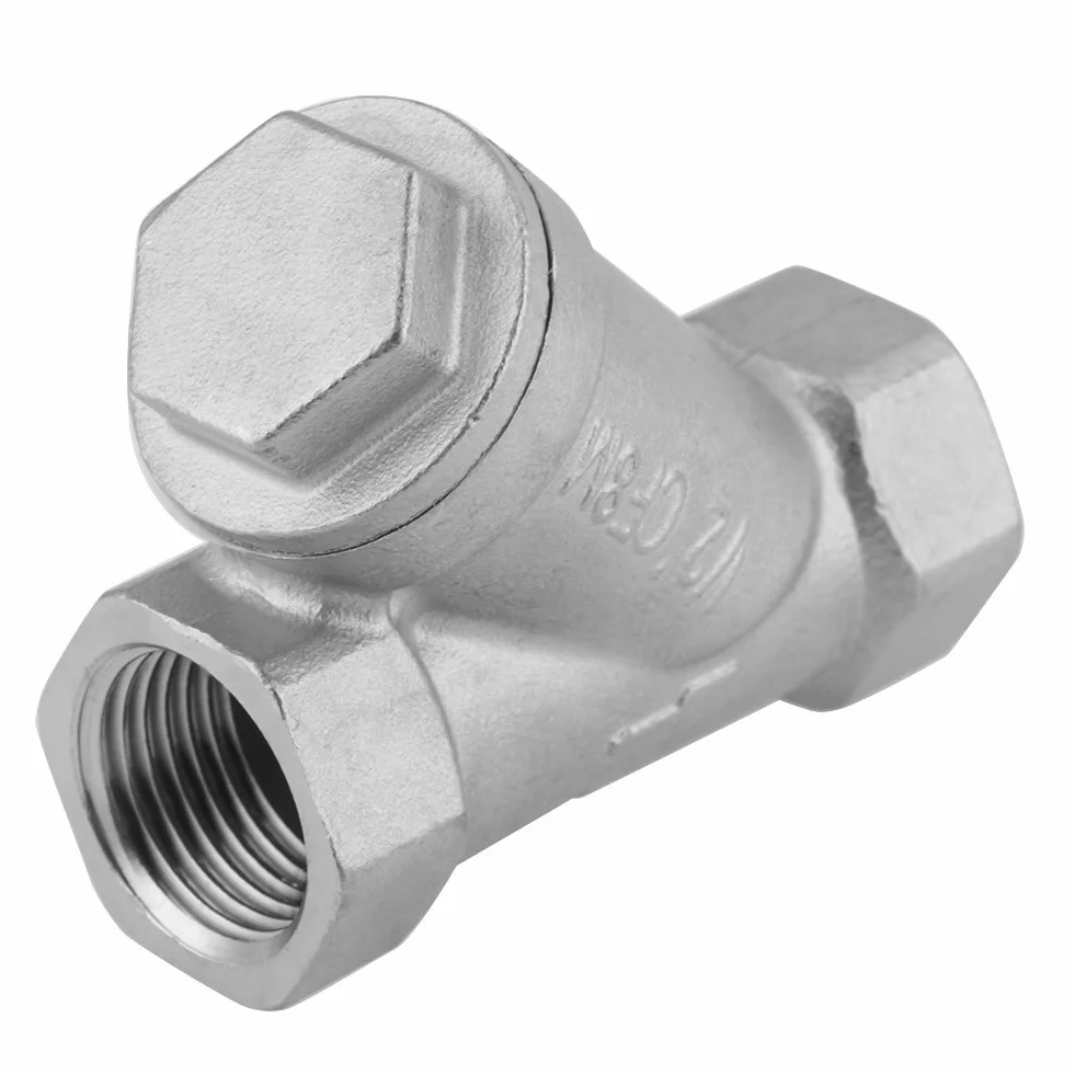 Filtro a Y DN15 1/2" PT Acciaio inossidabile Filtro per acqua gas
