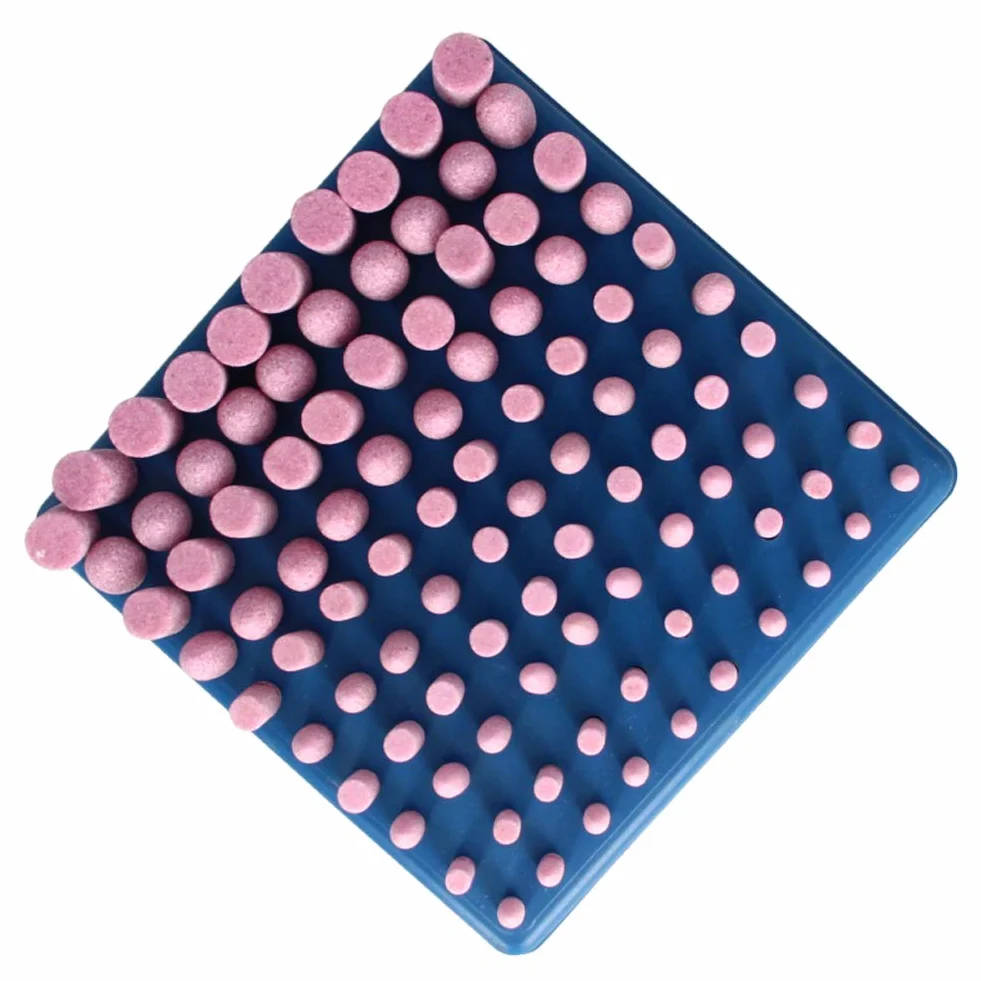 Utoolmart 2,35 mm Pietra Abrasiva Punti Corindone Rettifica Testa Lucidatura Ruota Shank 1 set
