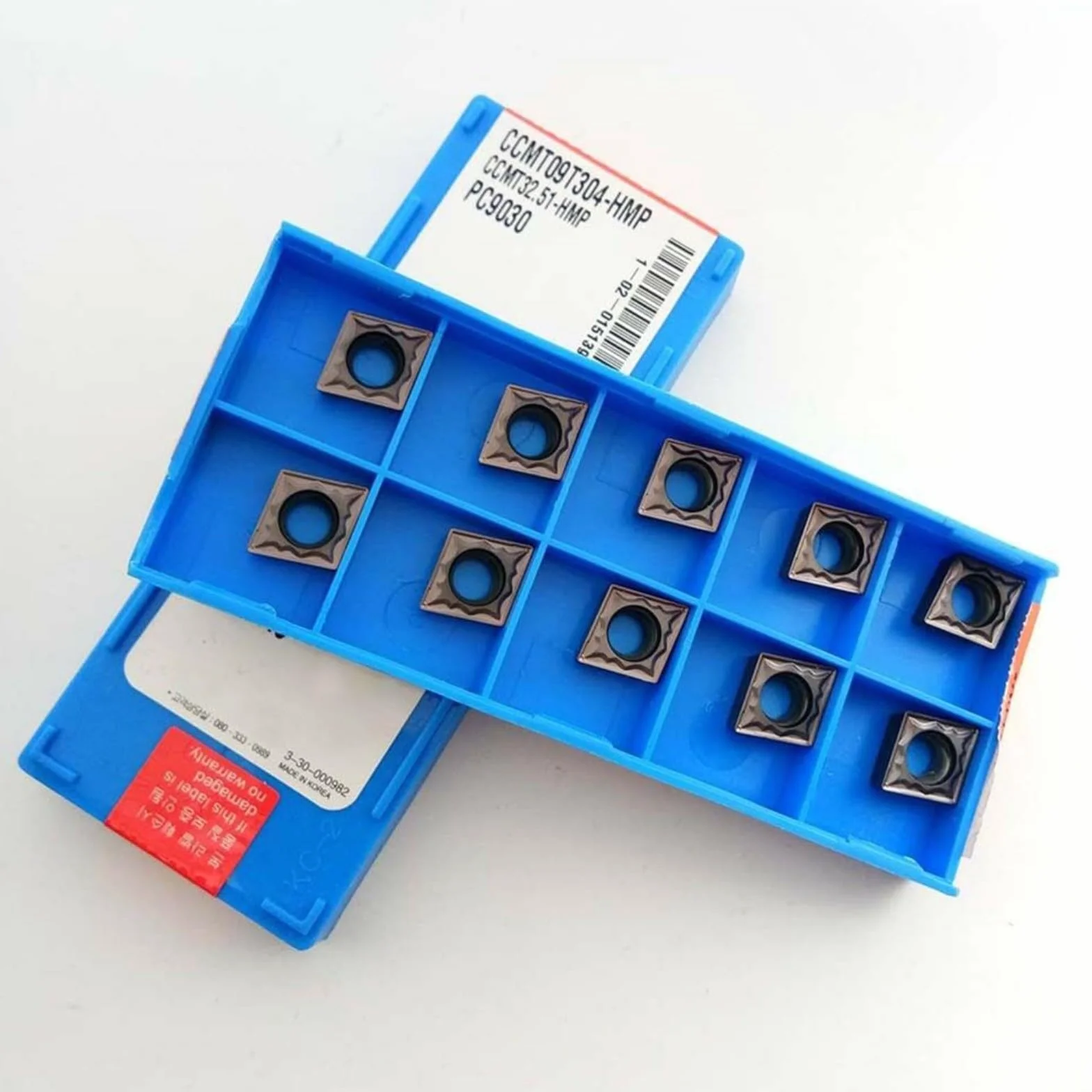 Inserti di tornitura in carburo CCMT09T304-HMP grado PC9030 per CNC metalli