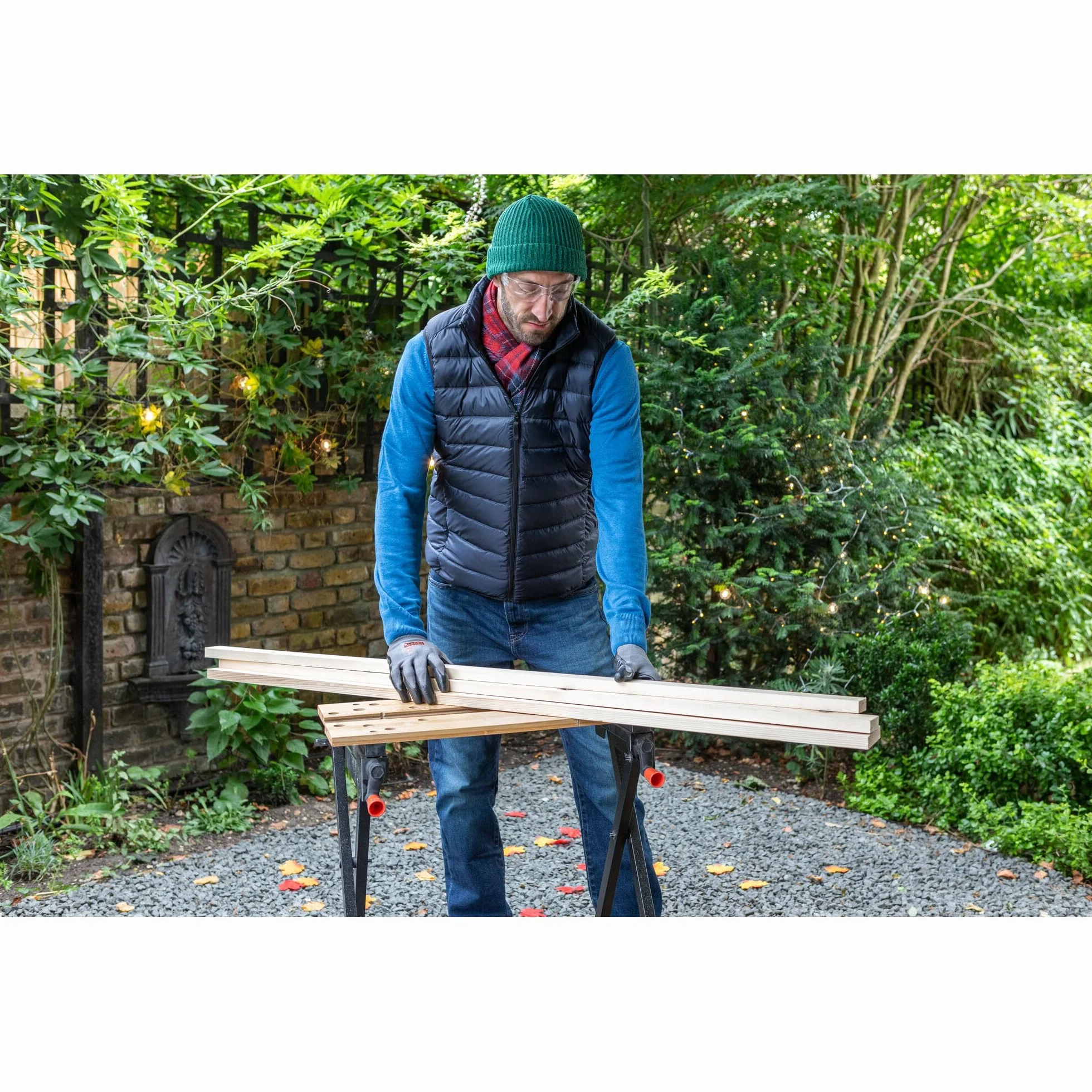 BLACK+DECKER, Banco da Lavoro Workmate, Black/Wood, 15.5 x 84 x 12.5 cm. WM301-XJ