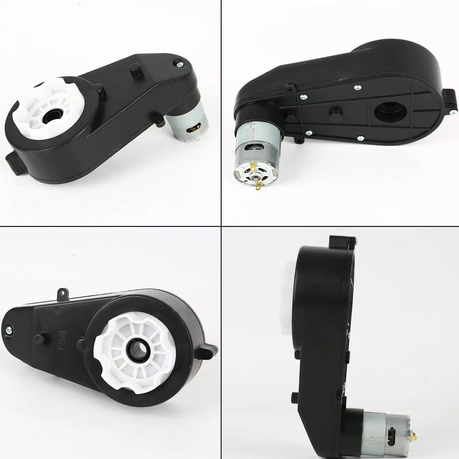 Kyaoayo (12V 40000RPM RS550 × 2) Motore Elettrico, Motore Elettrico per Auto Giocattolo per Bambini, Motore Elettrico con Cambio, per Bambini con Ruote Elettriche.