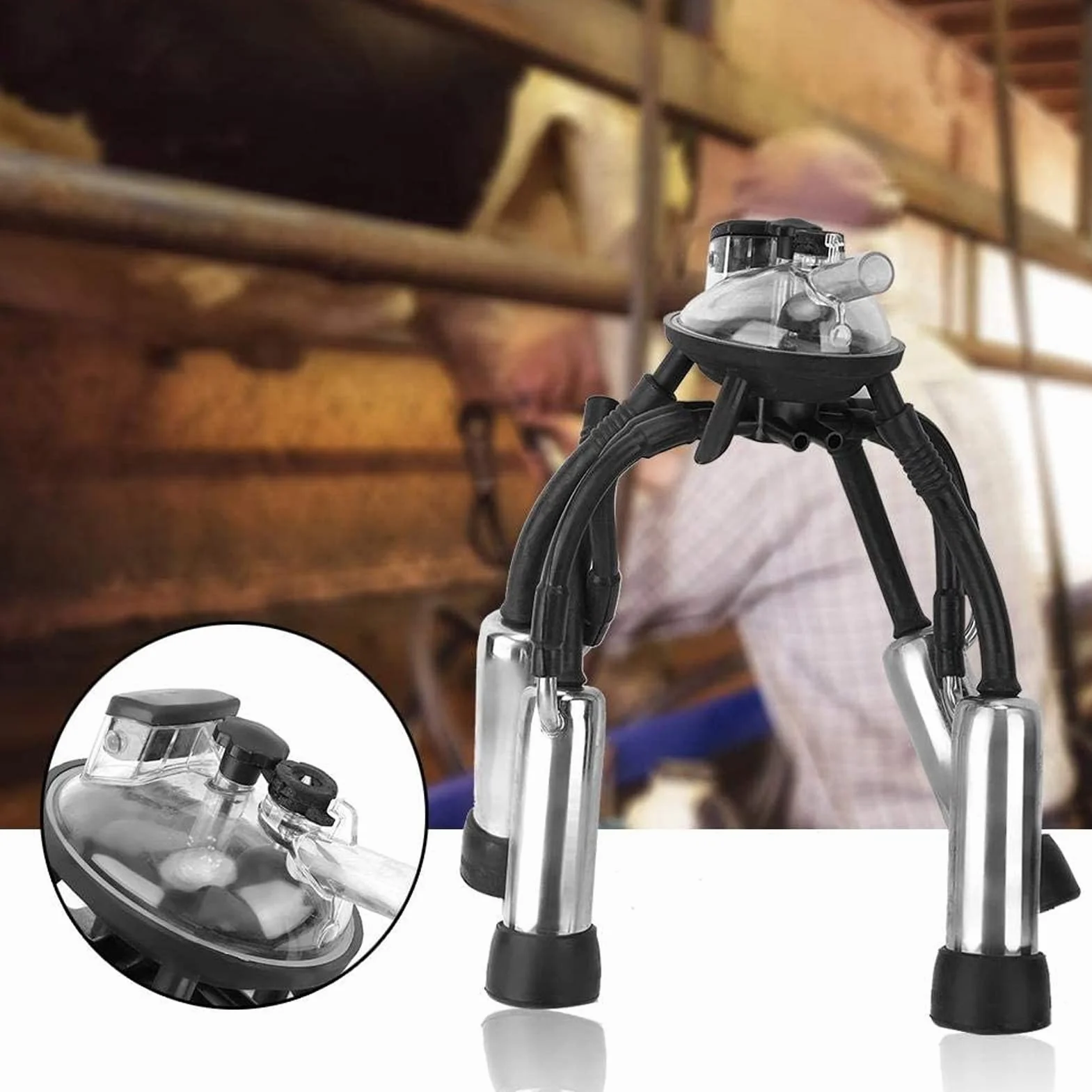 Gruppo di Mungitura in Silicone in Acciaio Inossidabile, Antiruggine, di Alta qualità, per Mungitrici per Bovini e Ovini