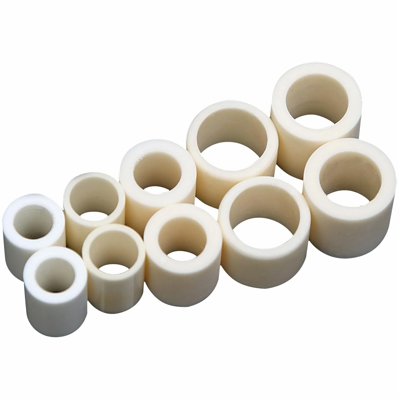 Tubo in Ceramica di Allumina Isolante Singolo Piccolo Diametro Interno 3mm OD 6mm Set da 10 Pezzi
