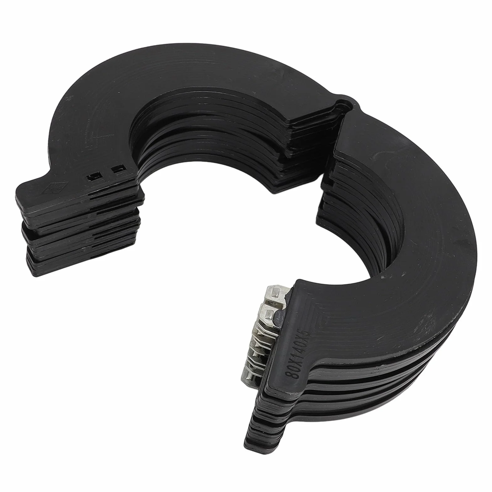 Kit Spessori Perno Benna 80 Mm, Ricambio in Plastica Tecnica per Escavatore, con Design Antipolvere e a Basso Attrito, Adatto per Cat Case Doosan