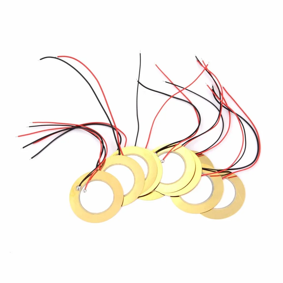 10 pezzi Piezoelettrico Piezo Ceramica Piastra Dia 27mm per Buzzer Altoparlante