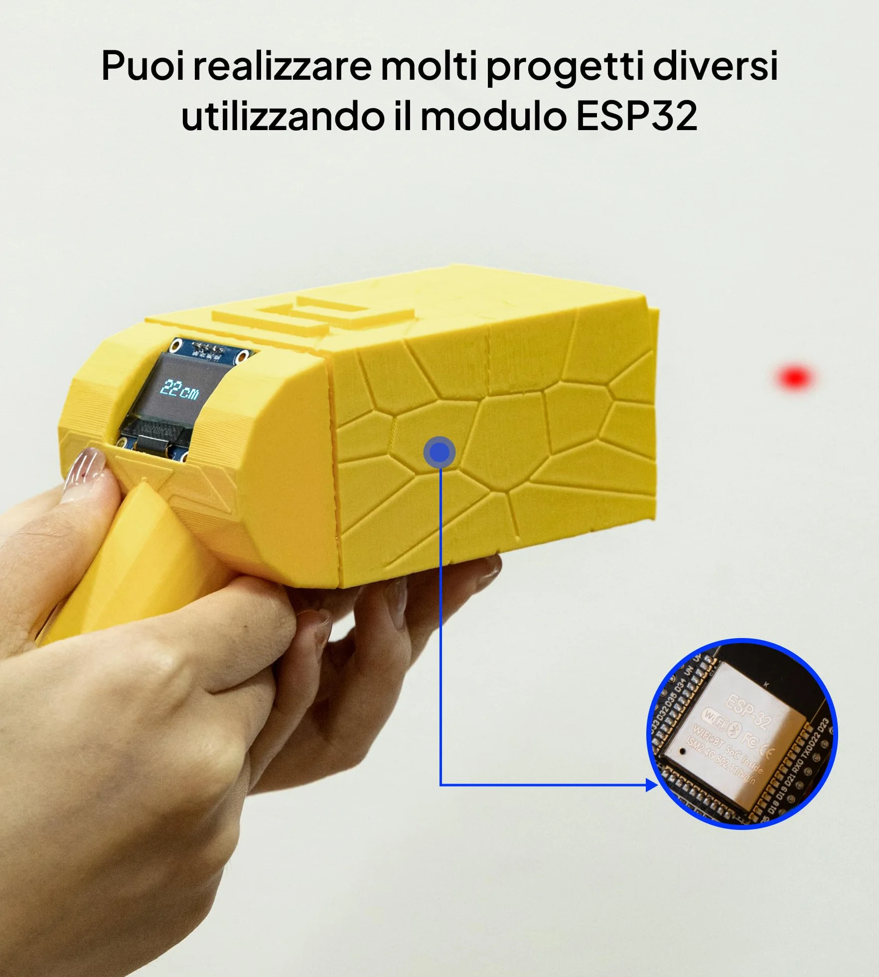ELEGOO Scheda di Sviluppo ESP-32 3 Pezzi USB C, 2.4GHz Dual Mode WIFI+Bluetooth Microcontrollore Supporto Arduino, MicroPython, NodeMCU