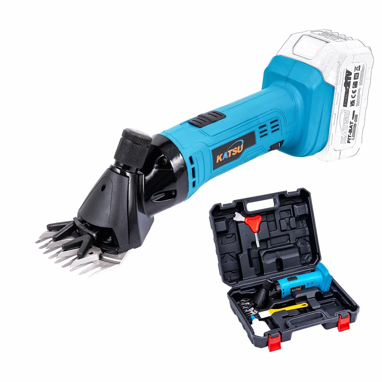 Tosatrice per Pecore a Batteria 21V KATSU FIT-BAT 6 Velocità