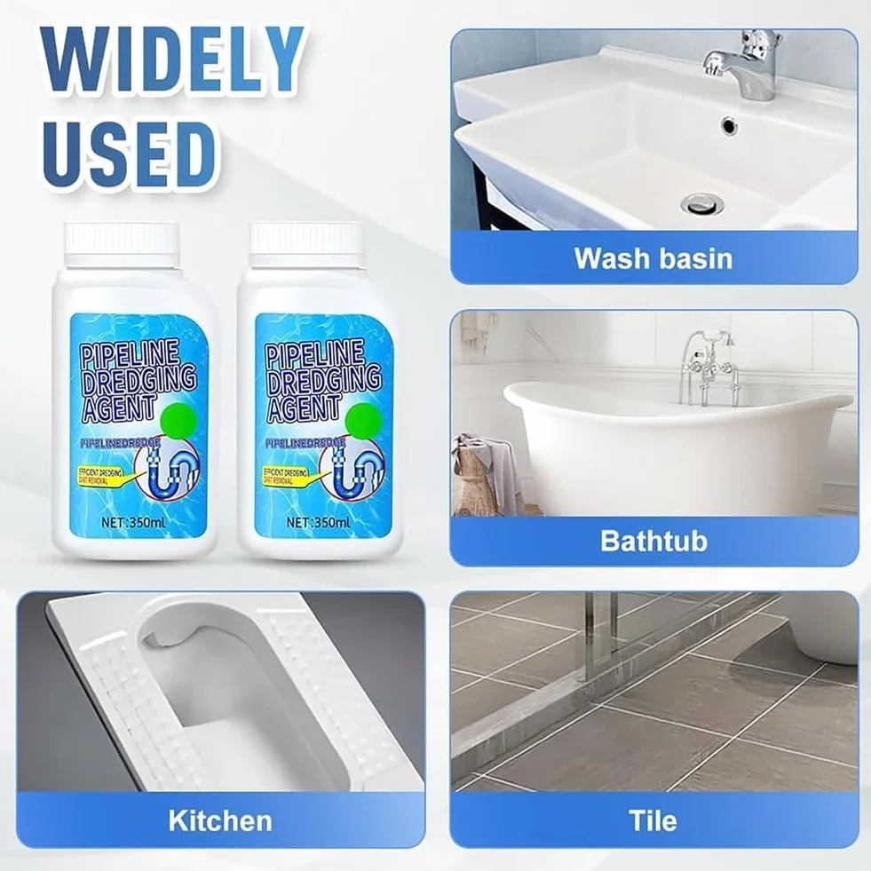 Disincrostante potente per tubi, disincrostante per scarichi del lavandino, adatto per cucina, WC, bagno e pulizia di tubature
