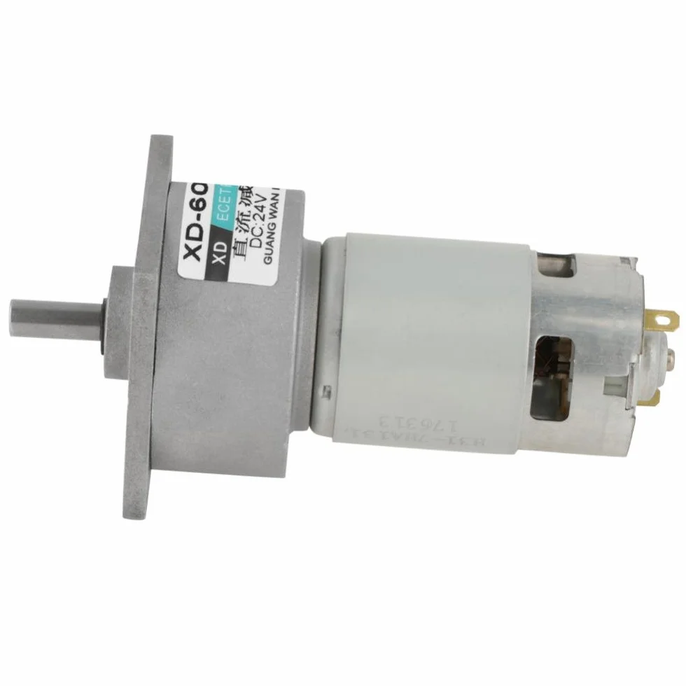 DC12V / 24V 35W Mini DC Motoriduttore a velocità regolabile in metallo Grande coppia motore CW/CCW(24V 30rpm)