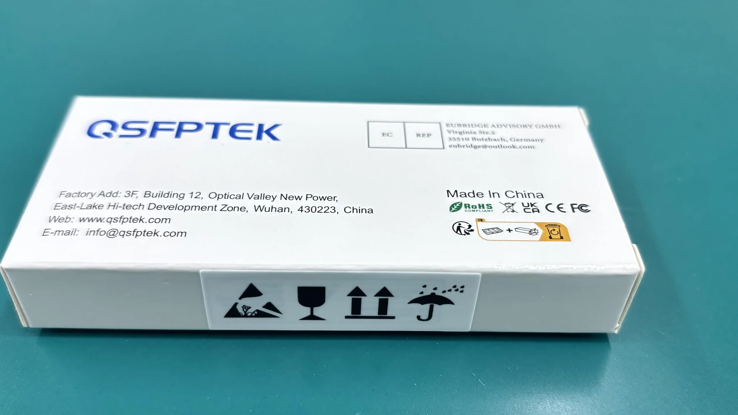 QSFPTEK 10GBASE-LR SFP Module 10G 1310nm 10km DDM LC Mini-GBIC per Cisco SFP-10G-LR Ubiquiti UF-SM-10G