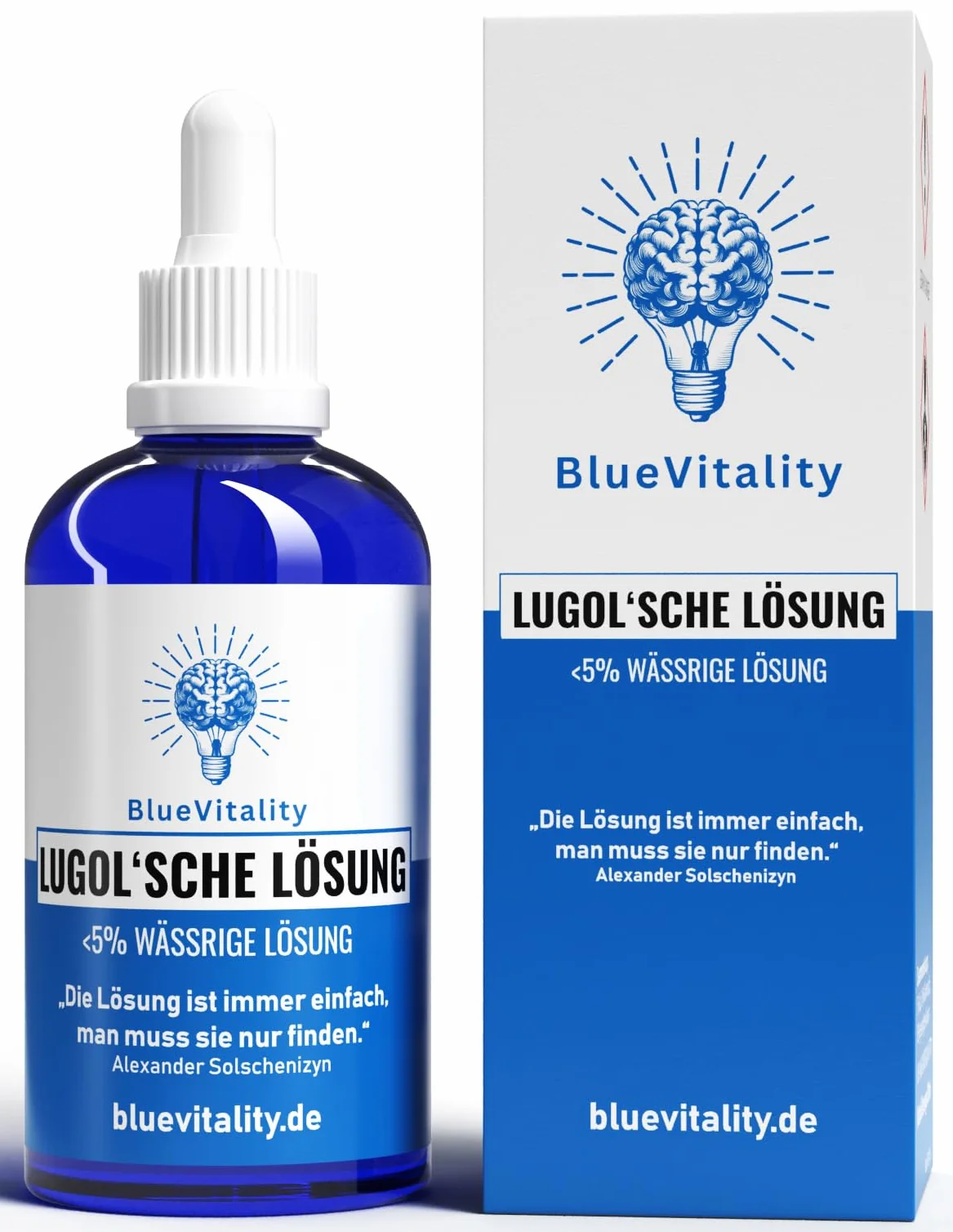 Iodio Lugol 5% 100 ml z pipetką Made in Germany