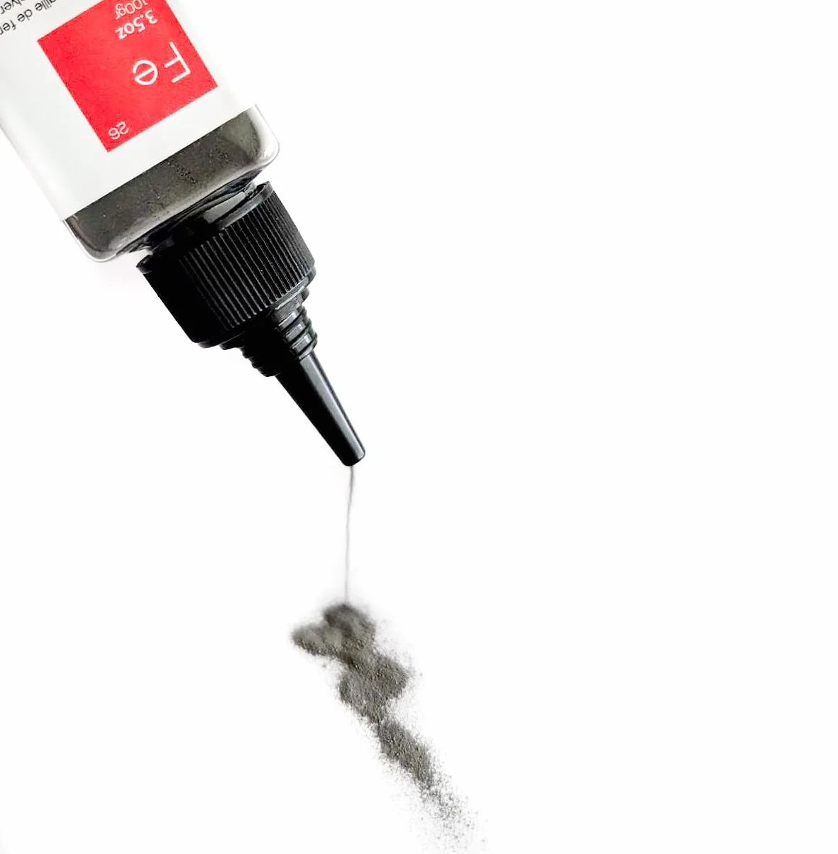 Polvere di ferro 100 g per scienze e istruzione - limatura di ferro in scatola richiudibile