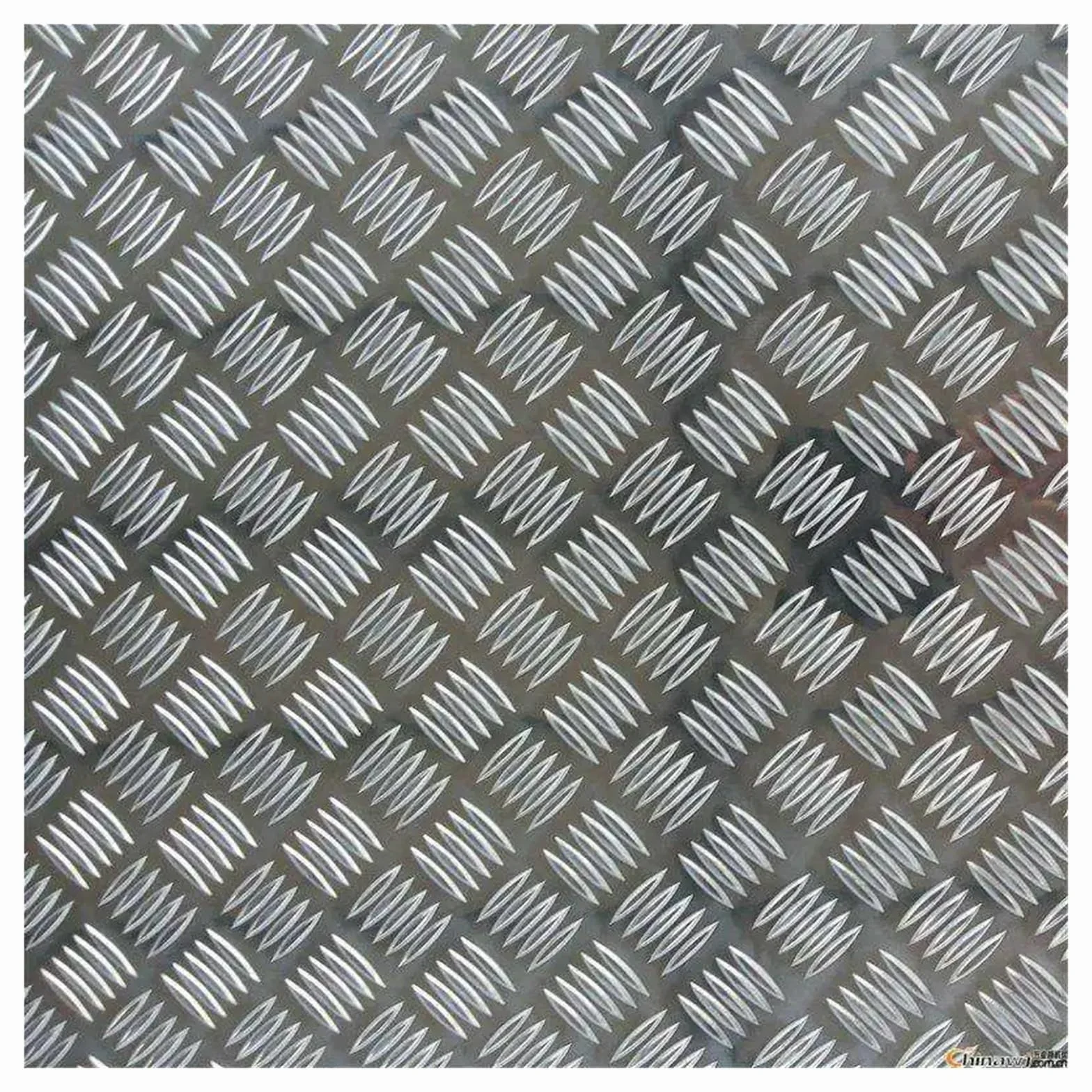 Barra in lamiera mandorlata in alluminio con battistrada a scacchi da 1,5 mm, 2 mm, 3 mm, 4 mm, 5 mm, 6 mm(Thickness 4mm,200x300mm 1pc)