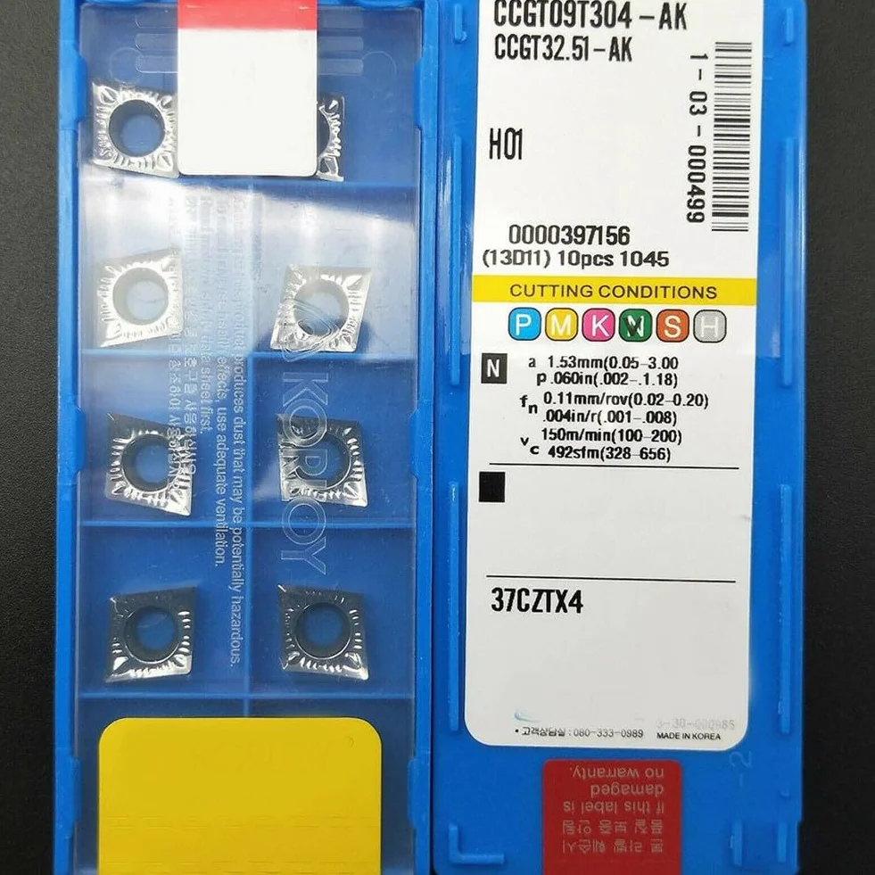 CCGT09T304 AK H01 inserti rivestimento CVD PVD