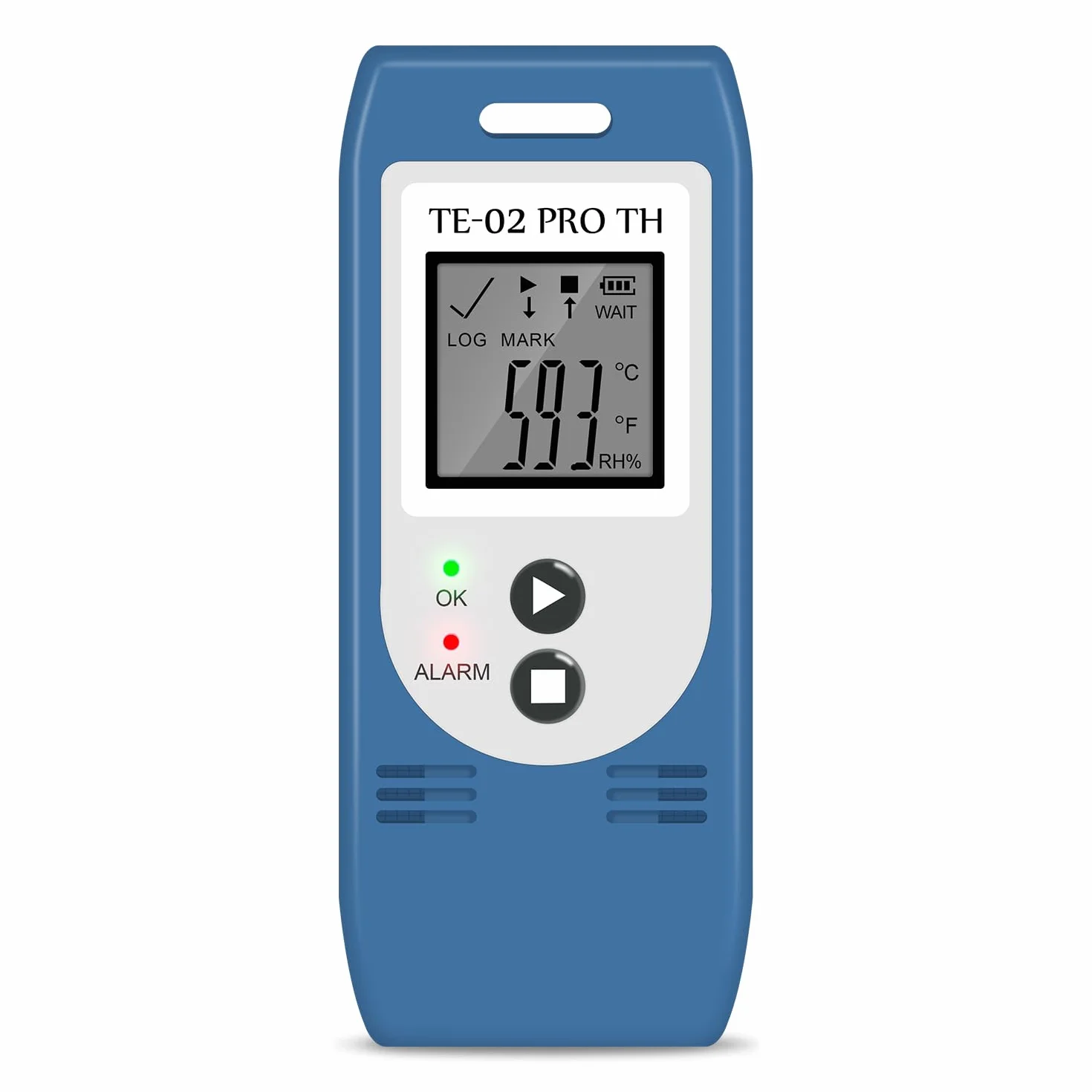 ThermElc TE-02 Pro TH Registratore Di Temperatura e Umidità, 32.000 Punti, Con Report CSV e PDF, Confronto Dati Multi Dispositivo, Calcolo MKT