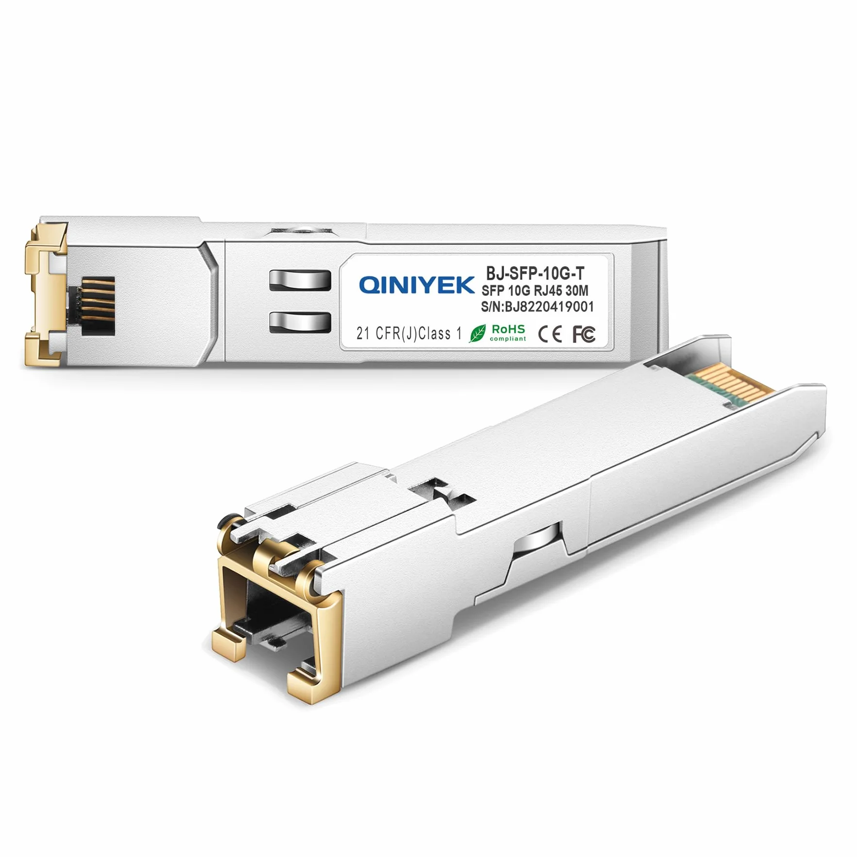 4 ricetrasmettitori SFP+ a RJ45 10 Gb 10Gbase-T compatibili Cisco Ubiquiti Unifi