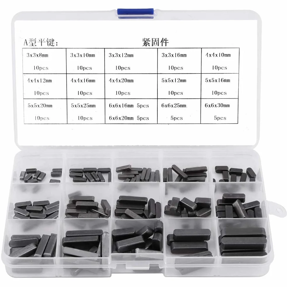 FTVOGUE Set di Chiavi per Albero di Trasmissione Parallele, 140 Pezzi, Acciaio Inossidabile, 8-30 mm, con Scatola in Plastica