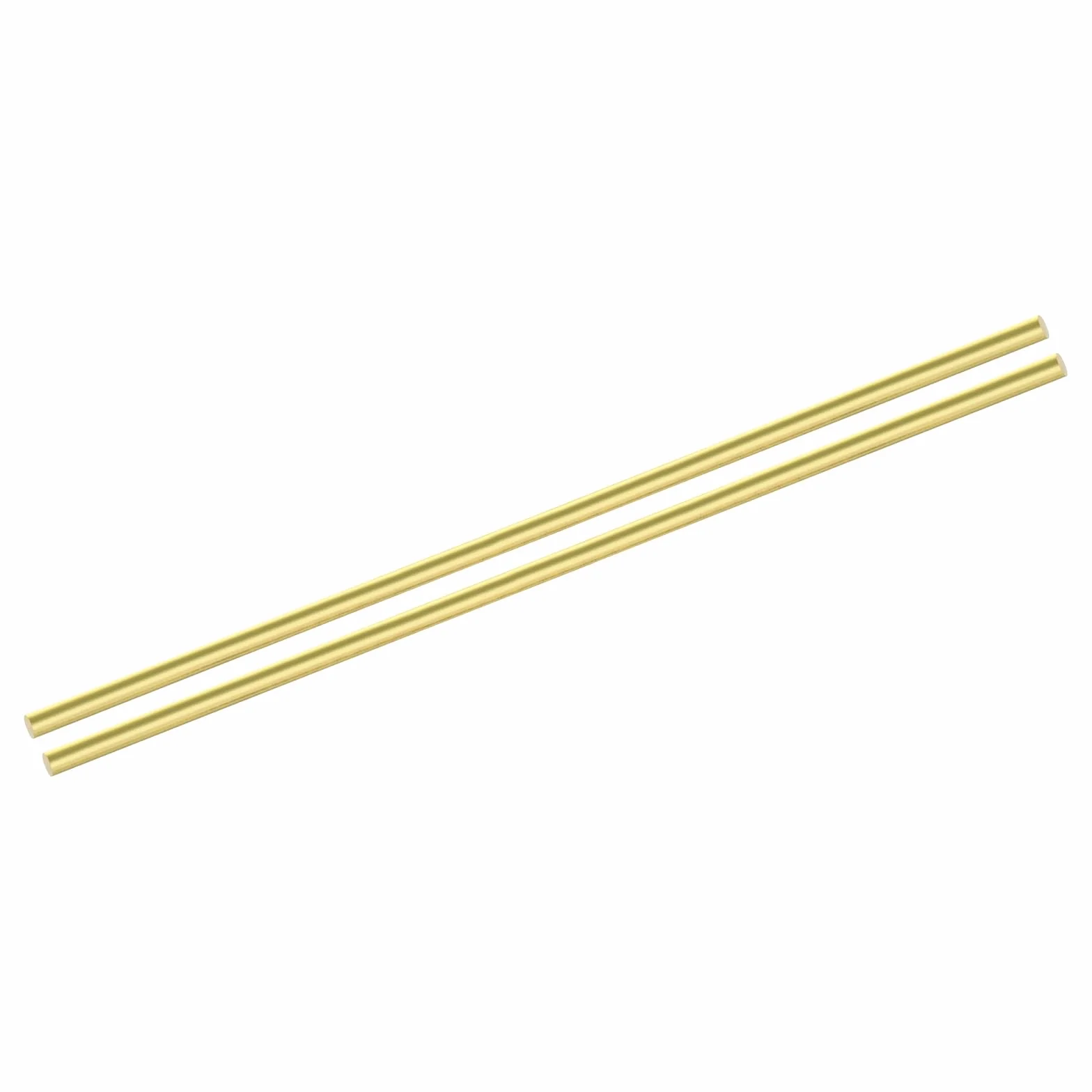 QUARKZMAN 2pz Aste in Ottone (6mm)1/4" x (300mm)12" Asta Tonda in Ottone Massiccio for Handles Pin DIY Craft Model Plane