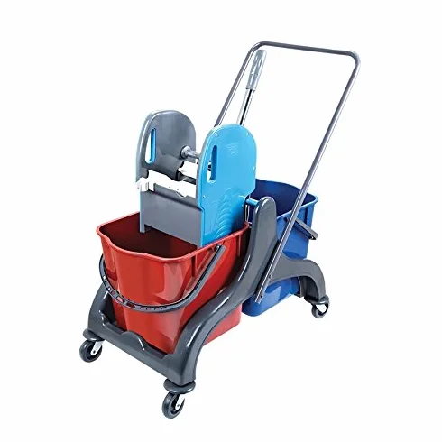 Aviva Pro 50 - Lavapavimenti a doppio carrello per la pulizia, 2 x 25 litri
