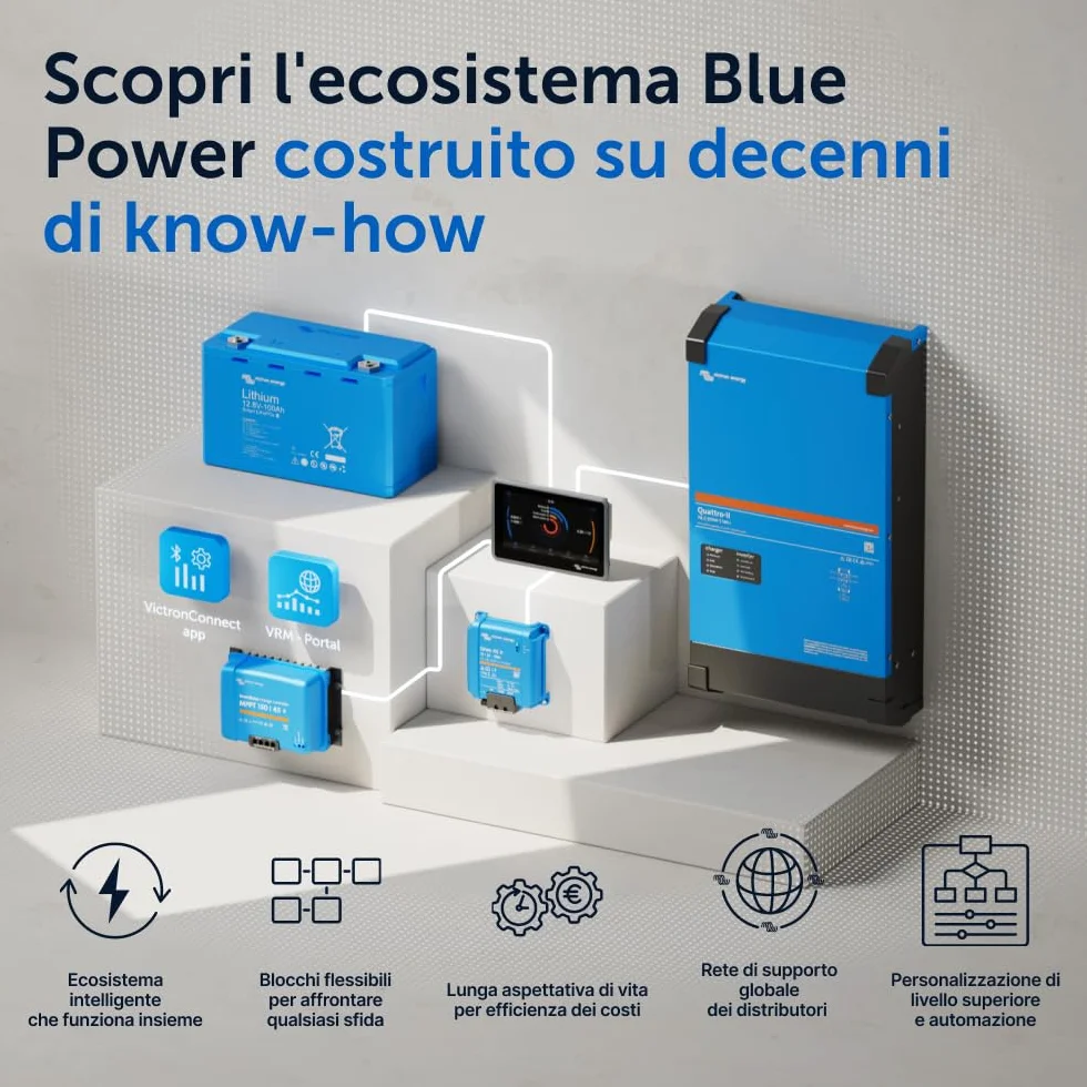 Victron Energy SmartSolar MPPT Regolatore di Carica Solare 100V 20A 12/24/48V Bluetooth