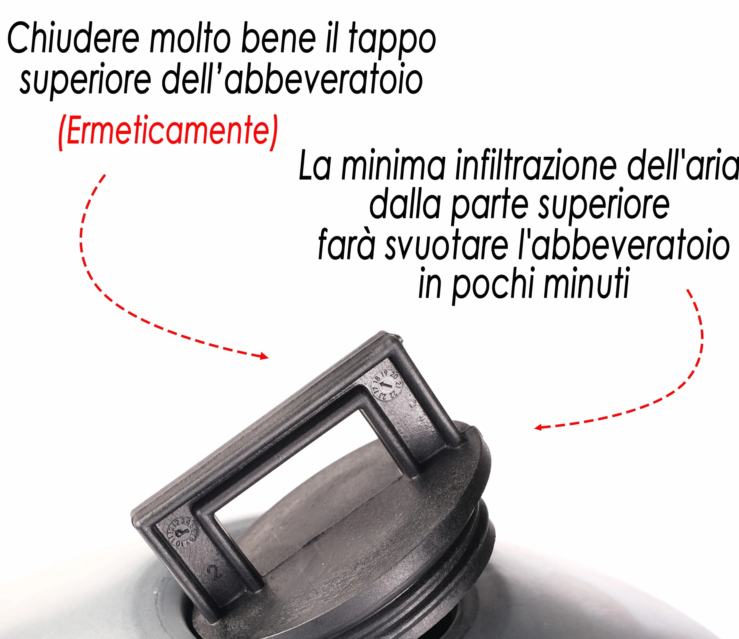 Abbeveratoio Automatico per Galline 22 Litri Lamiera Zincata Made in Italy