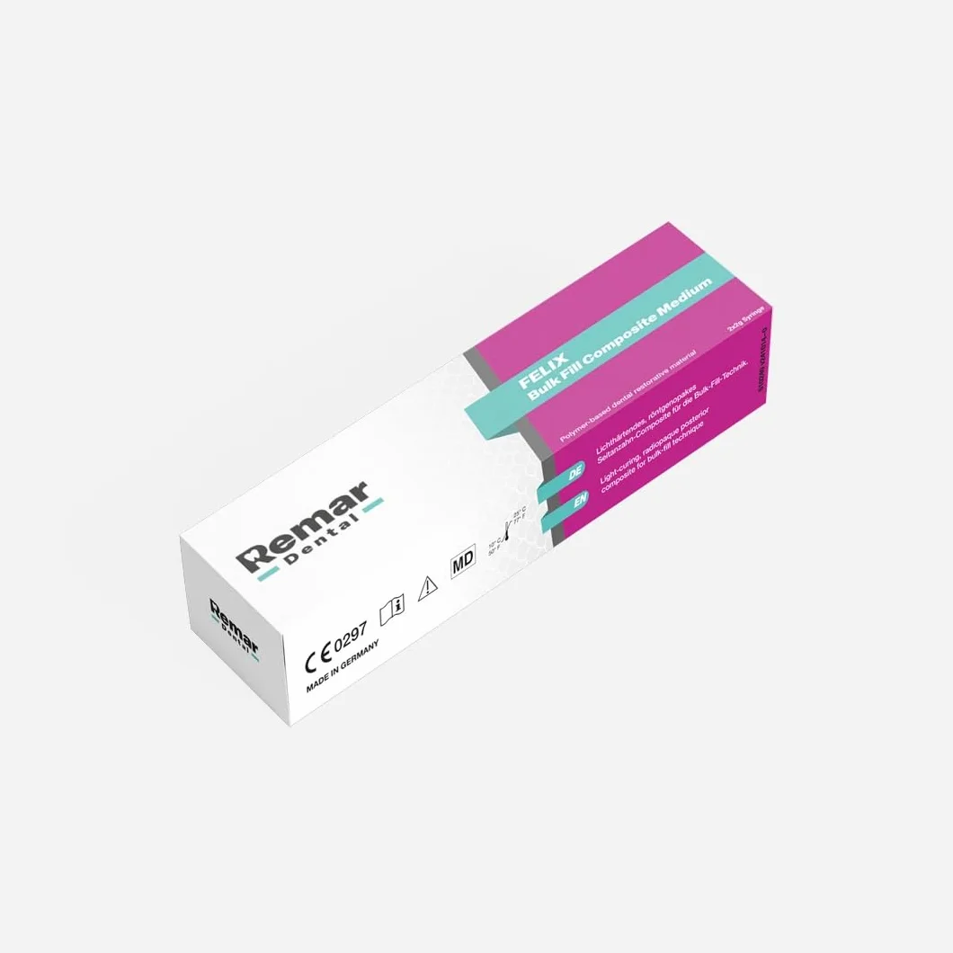 FELIX Bulk Fill Composite Dentale Indurente per Riempimento Sfuso Professionale 2x2g