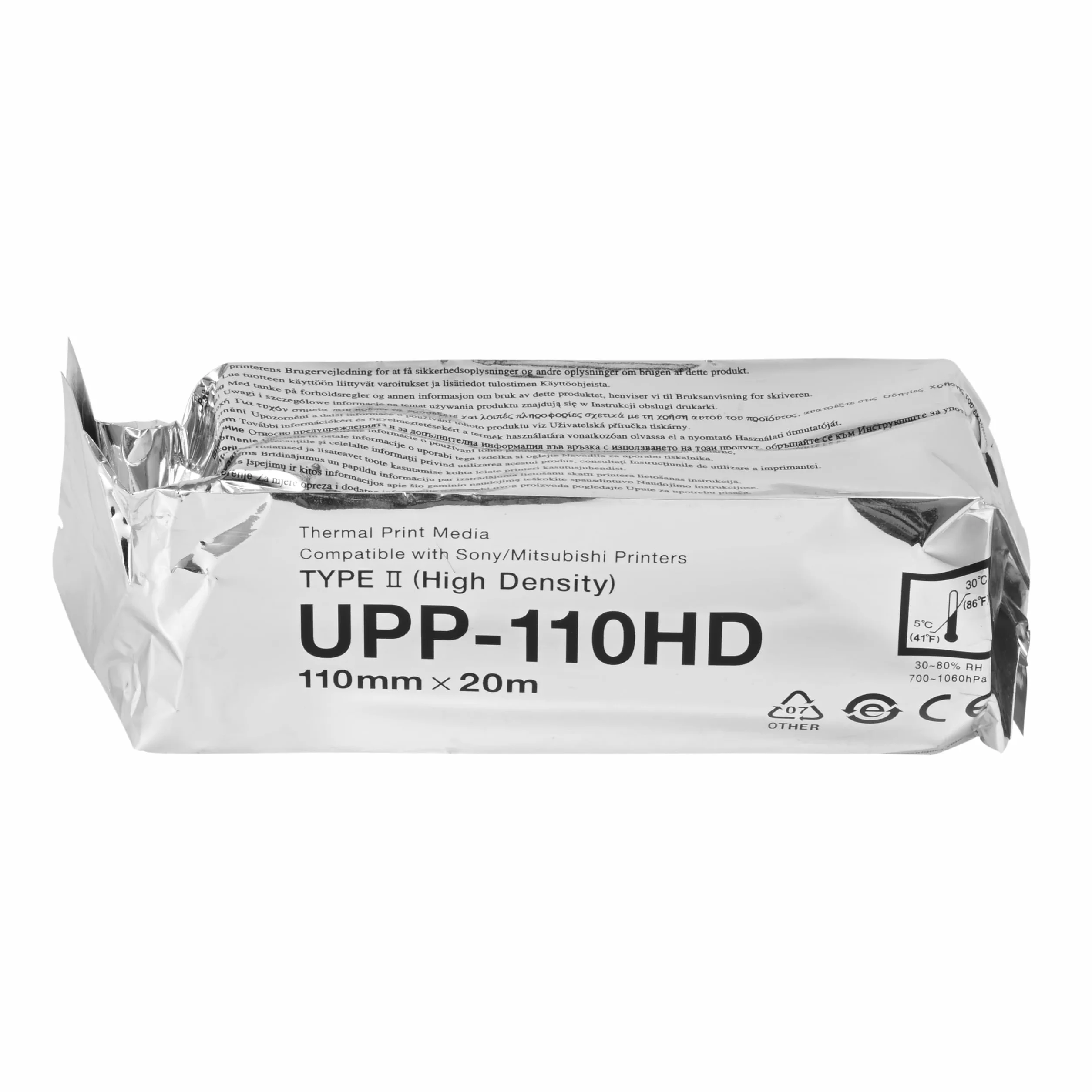 UPP-110HD - Carta termica ad ultrasuoni, 5 rotoli