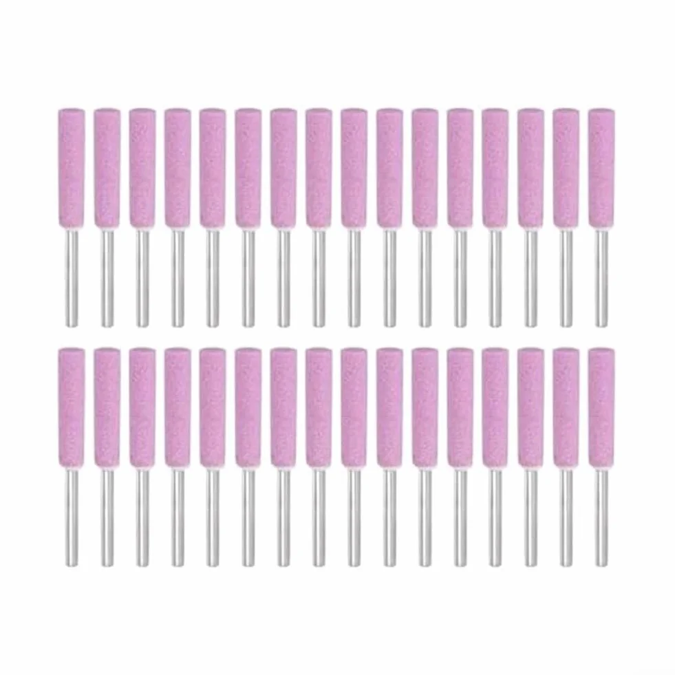 Kit affilatrice motosega grana 120 set pietre affilare utensili rotanti 4 mm