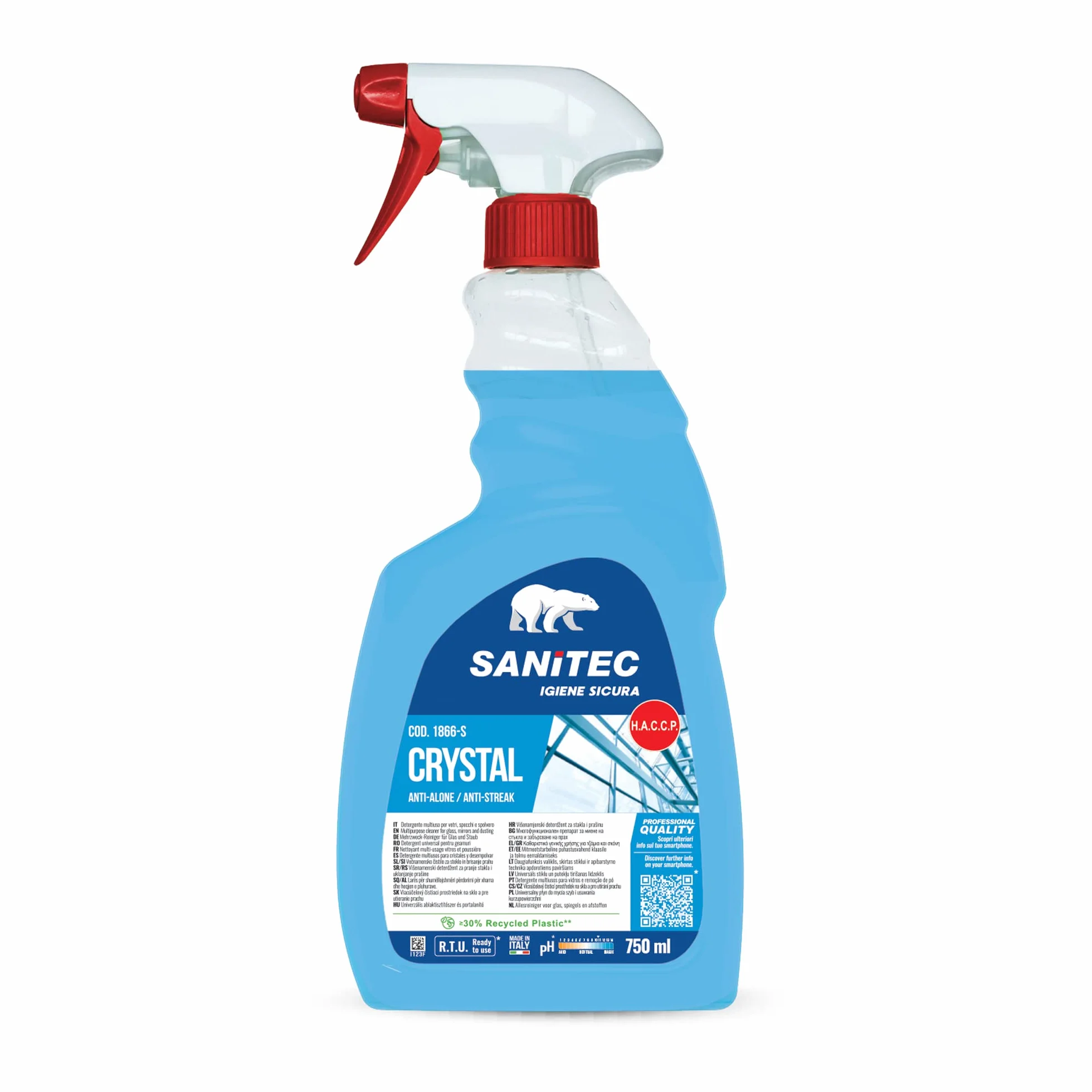 Sanitec Crystal Anti Alone Detergente Multiuso Profumato 750 ml