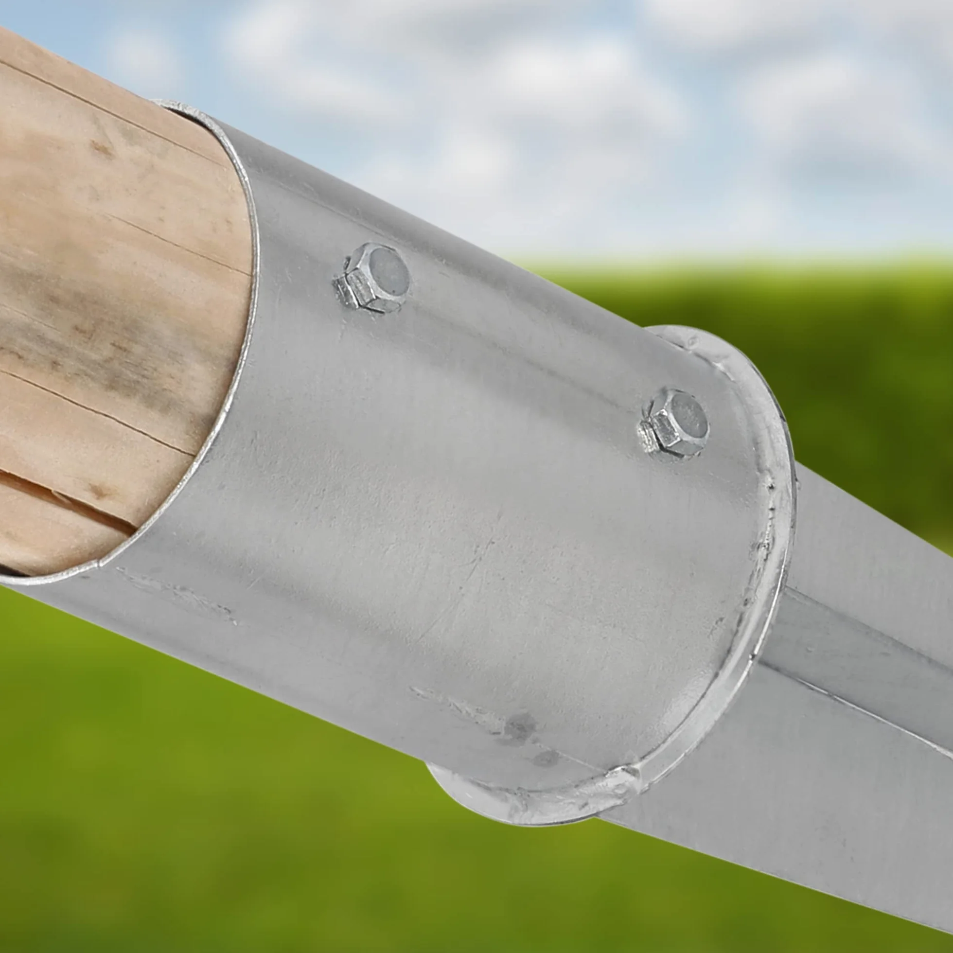 KOTARBAU Supporti per Pali in Legno ⌀ 80 mm Acciaio Zincato Argento