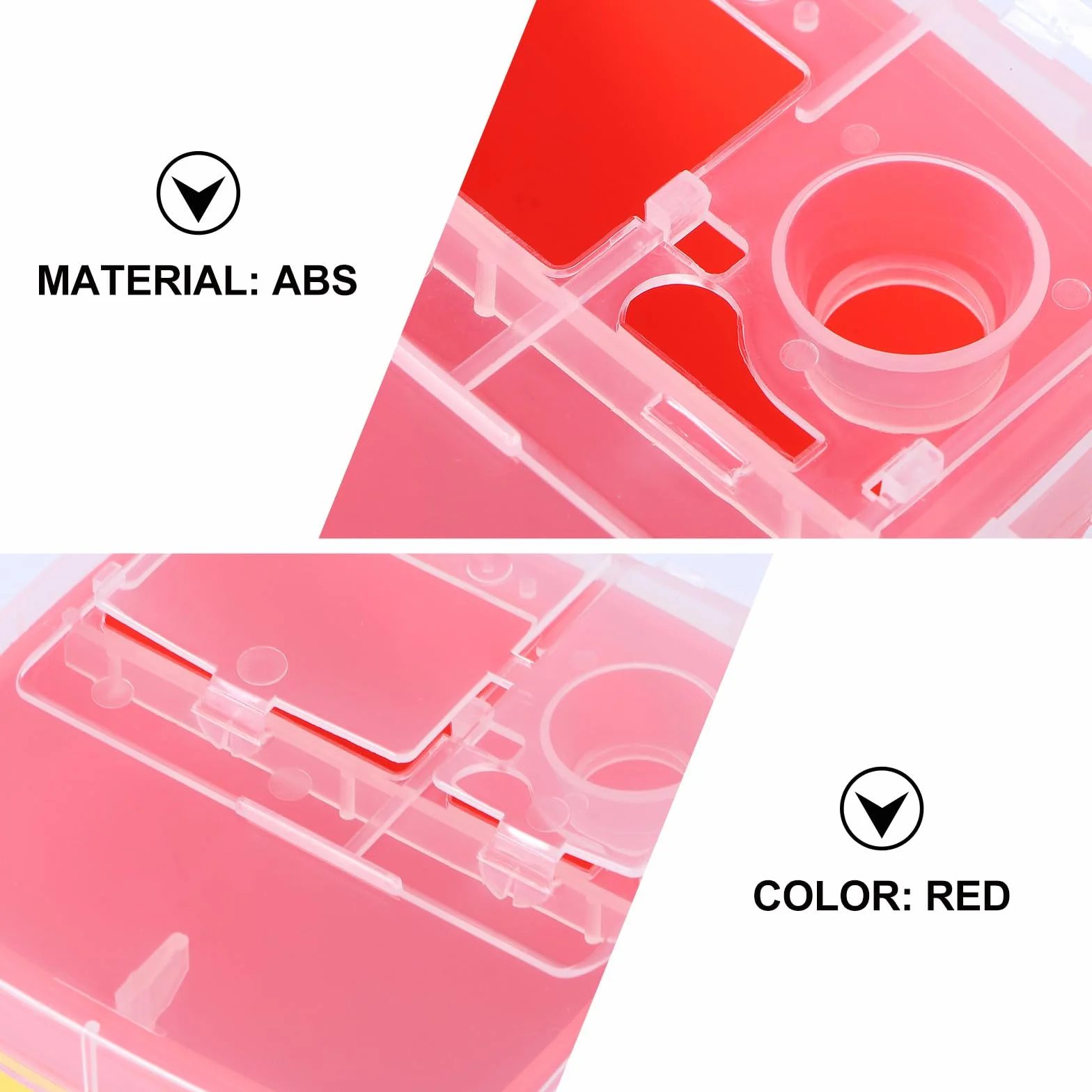 FRCOLOR Contenitore Smaltimento Lame per Parrucchieri in Abs Coperchio a Chiusura Permanente