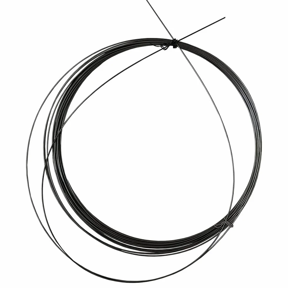 Filo dritto in lega di nitinol super elastico 0,1-1,8 mm nero 1 m
