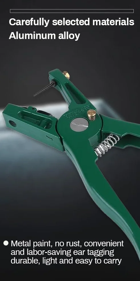Pinza Marchi Auricolari per Bestiame in Metallo Applicatore Universale