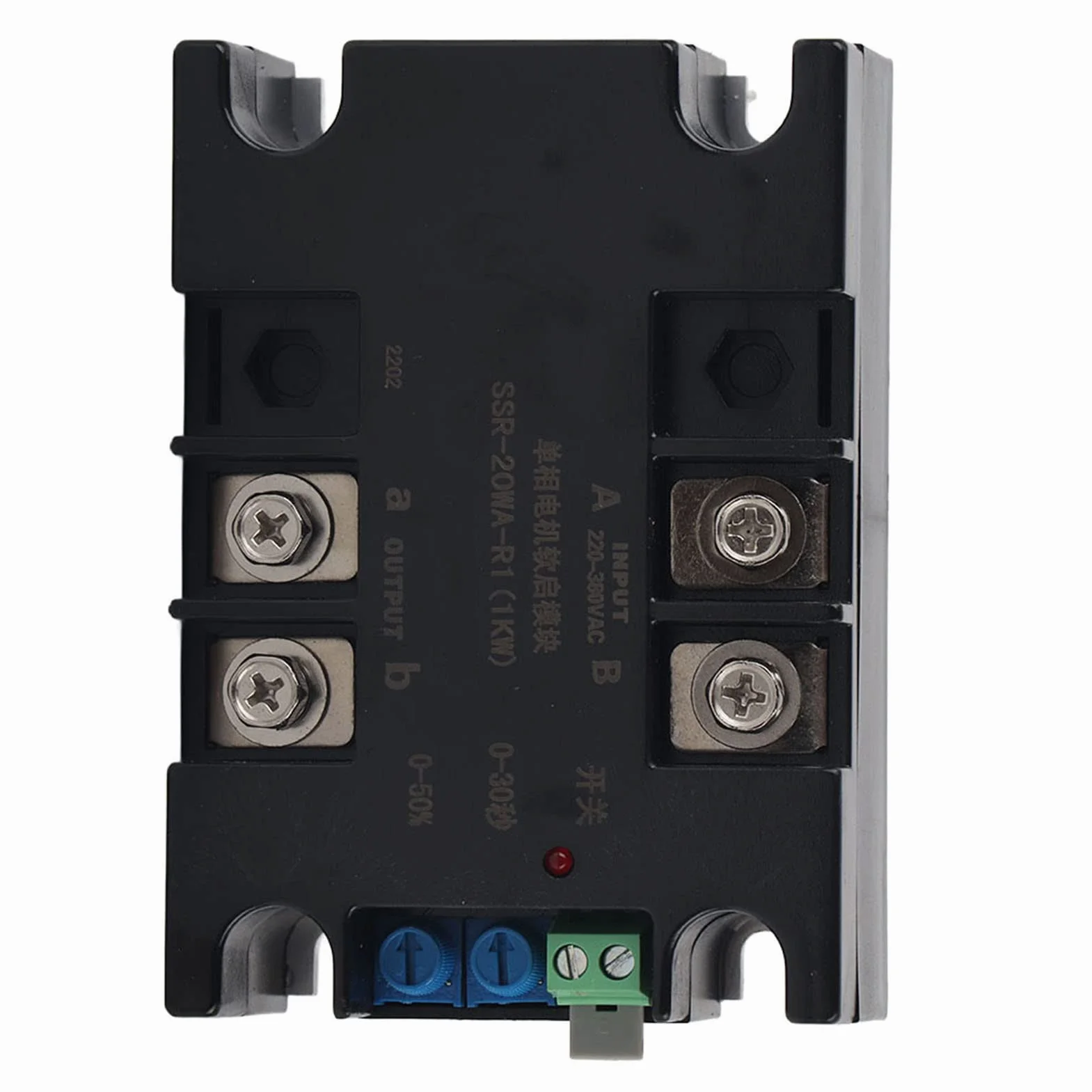 SSR-20WA-R (1KW) Avviamento graduale motore bifase monofase, modulo ottico modulo soft start con fondo in alluminio(Module)