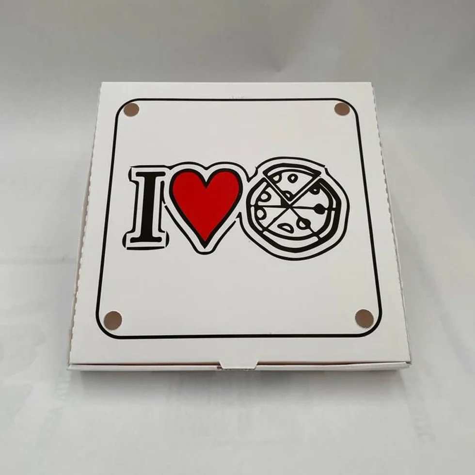 Confezione 100 Scatole Pizza Cartoni Pizza Box 33x33 Chiusura Americana Contenitori Alimentari Porta Pizza Asporto Ristoranti Pizzerie Cartone Alimentare Ecologico