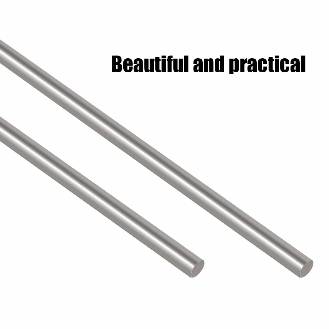 Glarks Barra per tornio in acciaio INOX 6 mm x 356 mm 2 pezzi per modellini RC