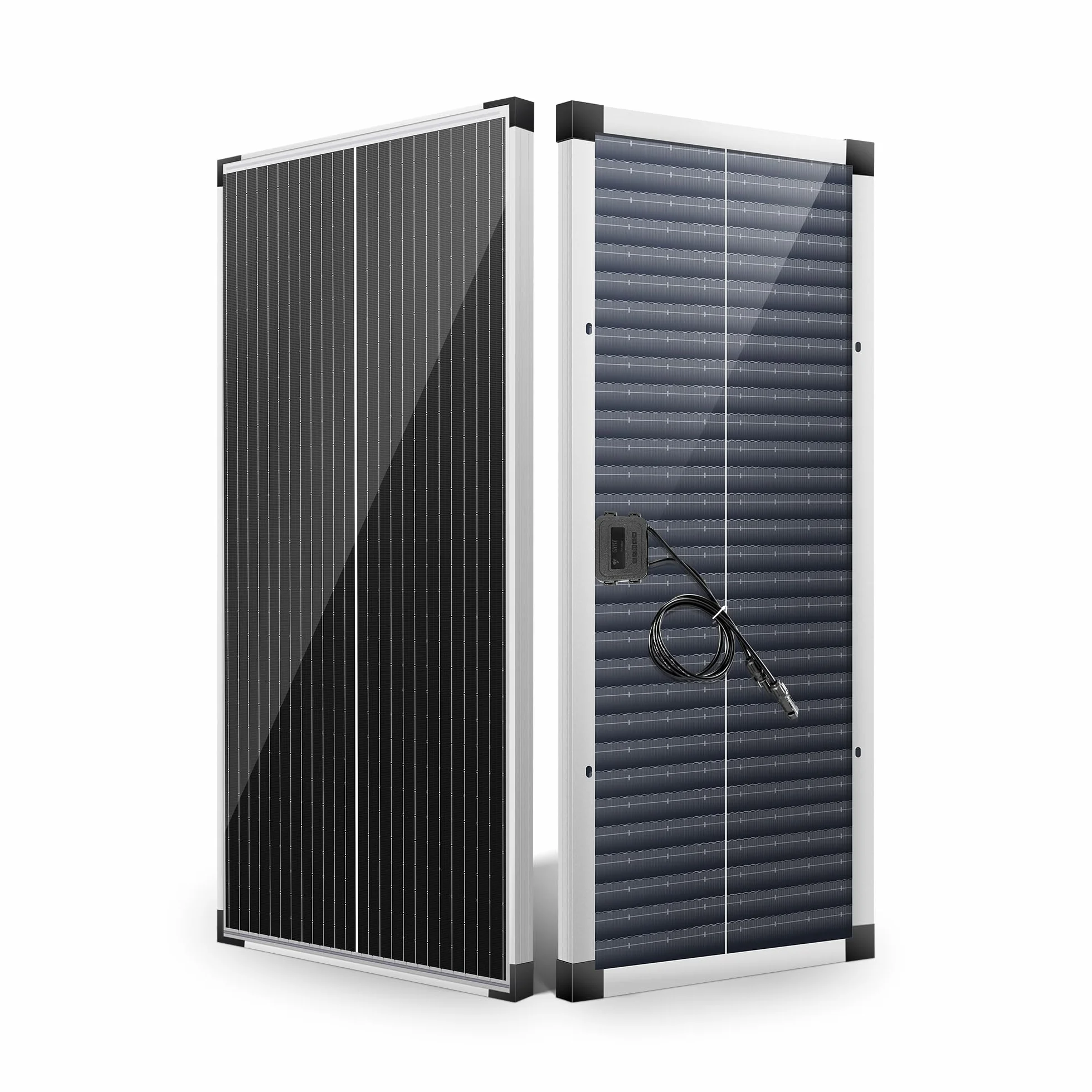 Nicesolar Pannello solare da 100 W, 12 V, sistema off-grid per pannello solare, batteria di ricarica per campeggio, controller di ricarica solare da 20A cavo solare, per casa, auto, capannone, camper