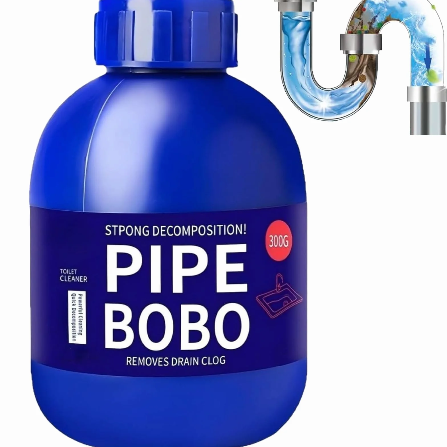 Sbloccante for Tubi, Potente Agente Dragante for Tubi for Esterni, Cucina, Bagno, Doccia, Wc, Lavello E Detergente for Scarichi, Agente Dragante Professionale, Sicuro for Tubi E Sistemi(2Pcs)
