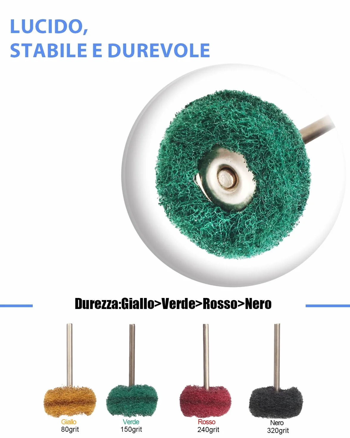 140 Pezzi Accessori per Dremel Elettrico Lucidatura, Ruota in Lana 3mm per la lucidatura metallo Metallo, Vetro, Gioielli, Kit Utensile Rotante Completo