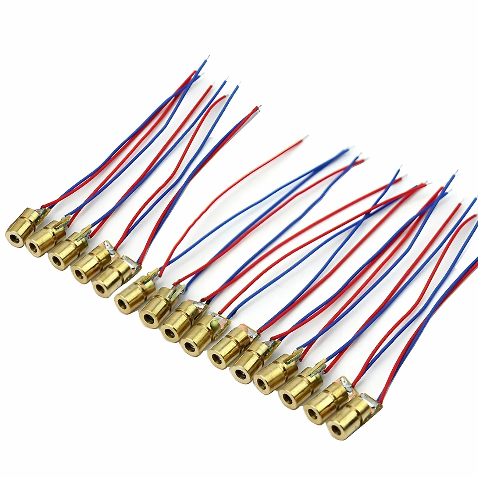 CESFONJER 15 PCS Diodo Laser Head | mini moduli a diodi laser a 1 punto da 650 nm, 5 mW, 3V per la prototipazione di Arduino Raspberry Pi