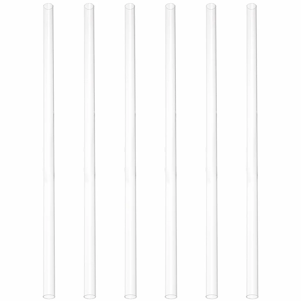 PH PandaHall Tubo Acrilico Rigido 35cm 12mm OD 10mm ID Trasparente per Illuminazione 6 pz