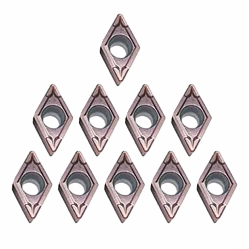 10pcs DCMT11T308 MPVP15TF Lama di tornitura in carburo