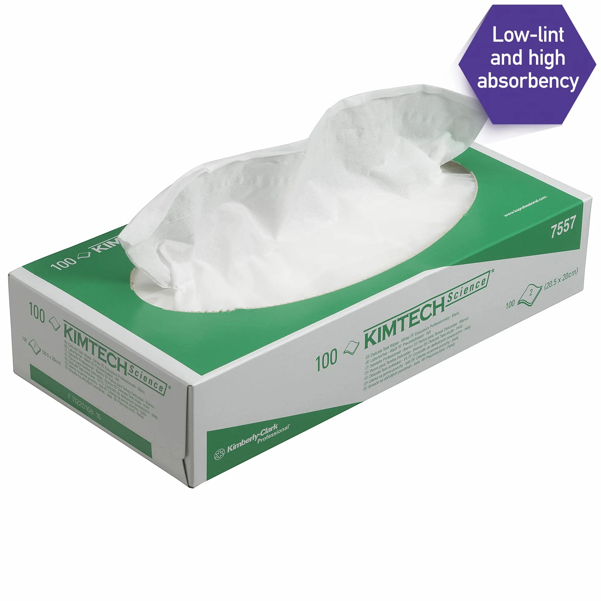 Kimtech Science Panni per la Pulizia di Precisione 2 veli bianco 24 cartoni x 100 panni 2400