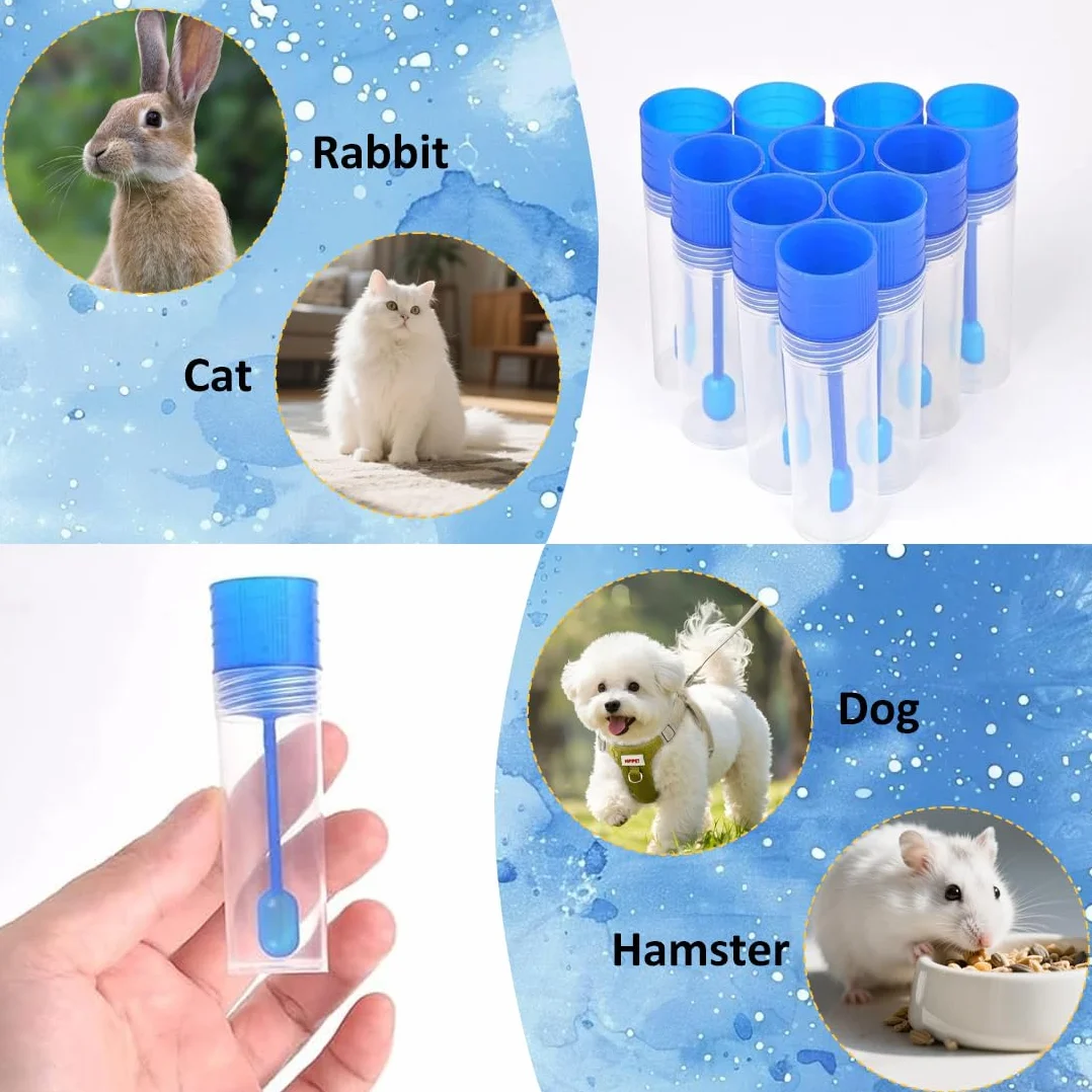 Provette per esami da laboratorio 15 pezzi 20 ml per campioni di cani e gatti